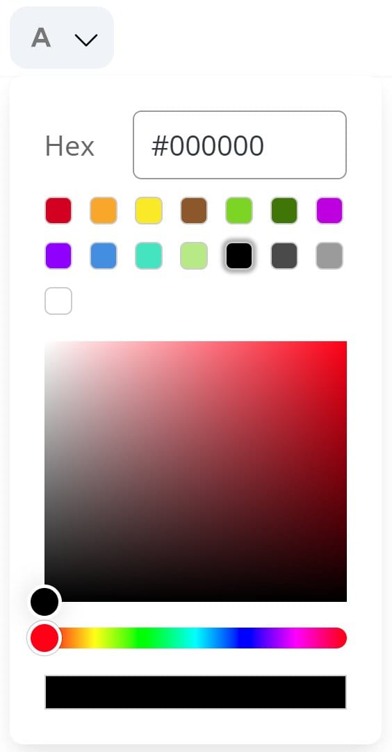 Text Color icon.